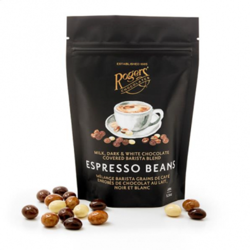 Roger's Barista Blend Coffee Beans - White, Milk & Dark 150g