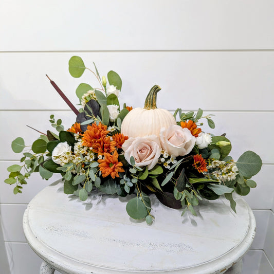 Warm Autumn Welcome Centerpiece