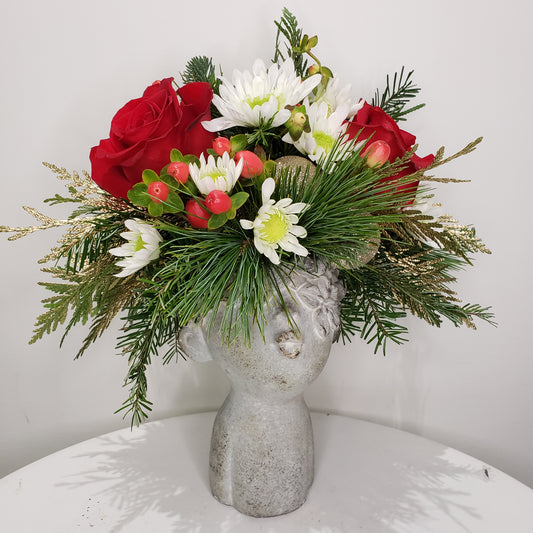 Kissing Mistletoe Arrangement