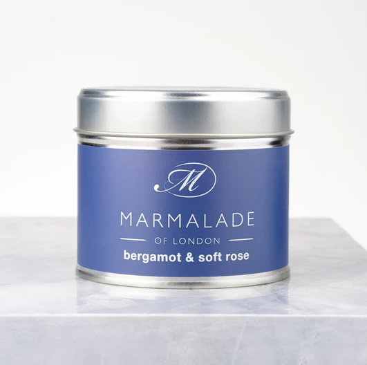 Bergamot & Soft Rose - Tin Candle