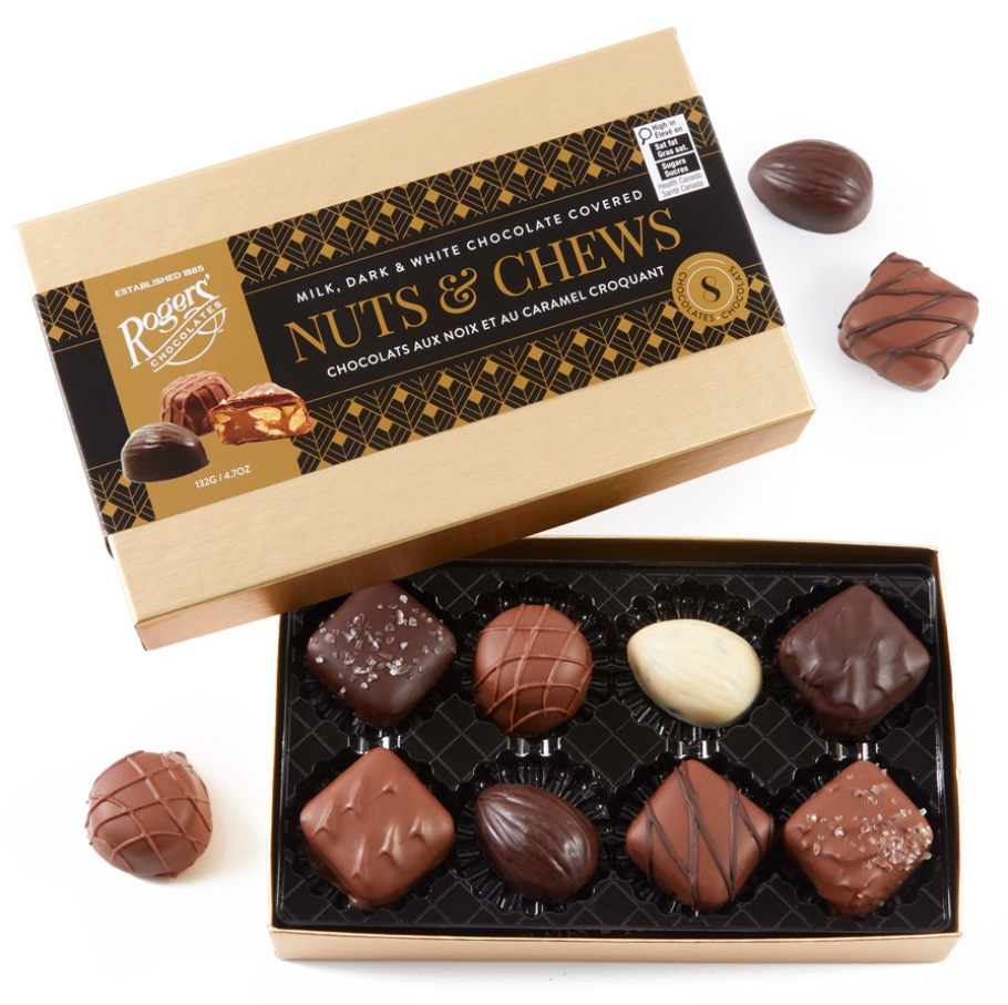 Rogers Nuts & Chews Assortment - Gold Box 132g/4.7oz