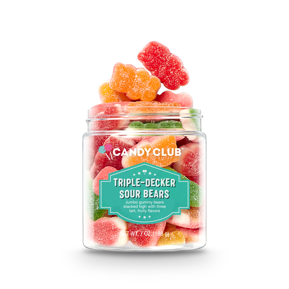 Triple-Decker Candy Sour Gummy Bears