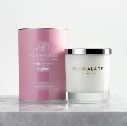 Pink Pepper & Plum - Glass Candle